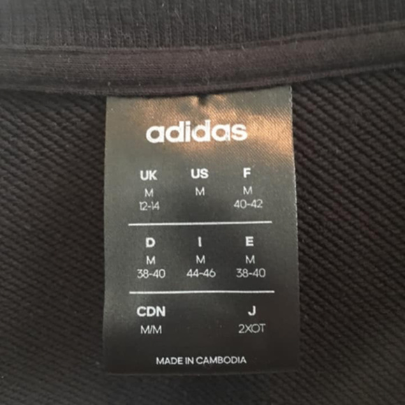 Adidas Crew Neck Hoodie-Size Medium - Picture 4 of 4